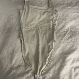 Old Navy Beige Square Neck Body Suit